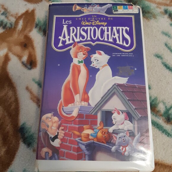 L'Édition limité En VHS Le Livre De La Jungle En Français Et Les Aristochats Usé - Picture 5 of 10